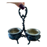 19th century salt and pepper shaker