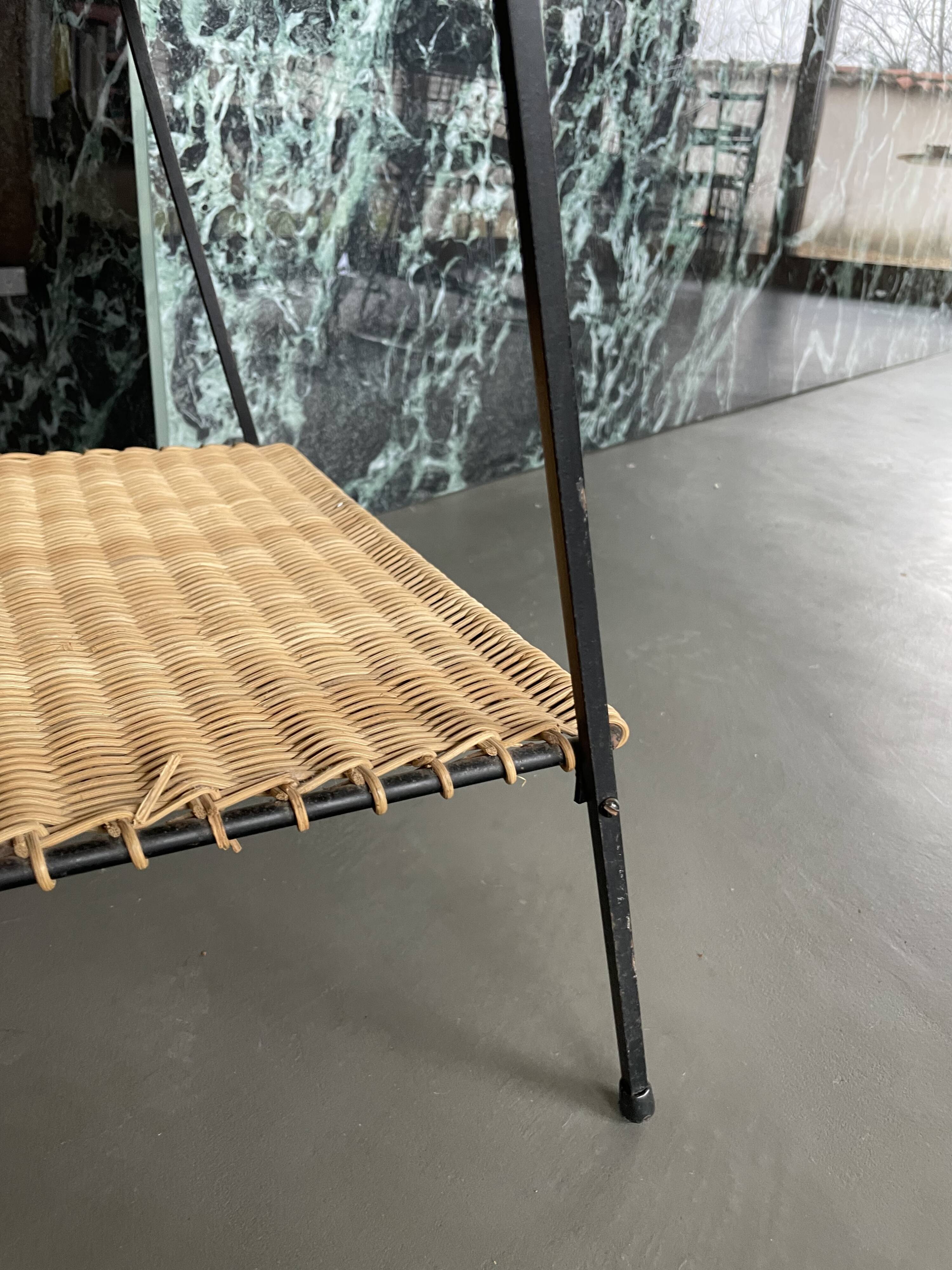 Raoul Guys metal wicker serving trolley