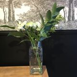 Jar old bubbled glass art nouveau decoration