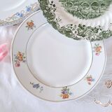 Mismatched antique dinner plates