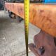 Grande table en bois massif – restaurée avec soin – 200 x 80 cm