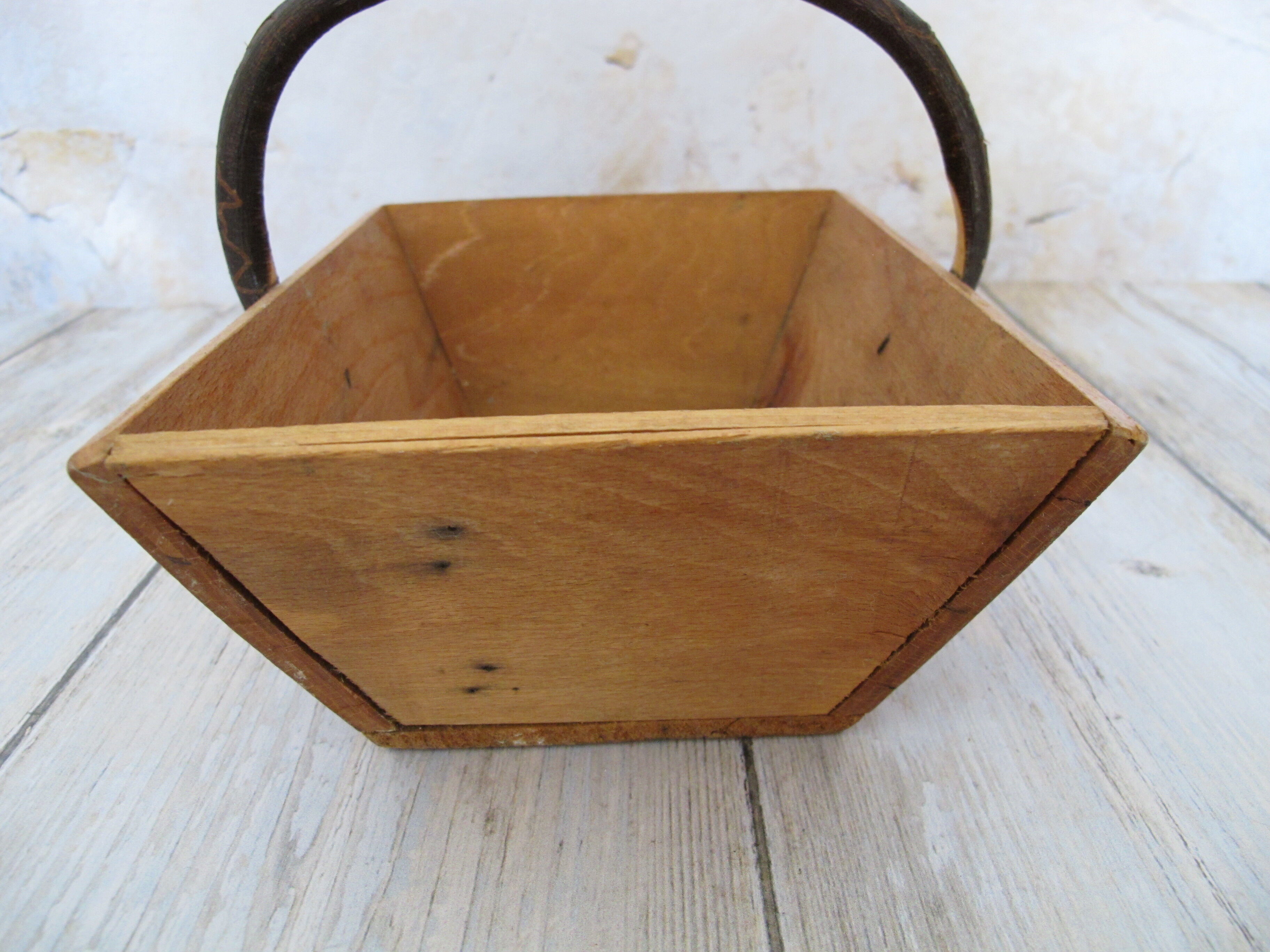 old wooden basket
