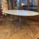 Oval table designed by Vittorio Introini, published by the Fratelli house.