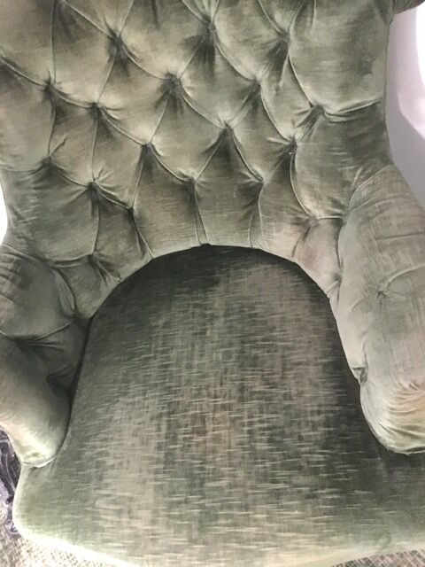 pair of large toad armchairs