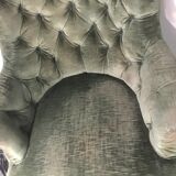 pair of large toad armchairs