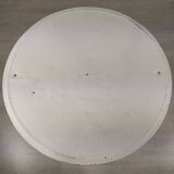 White garden pedestal table