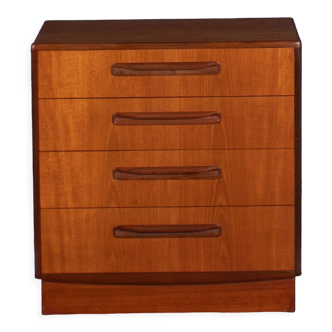 Commode en teck G-Plan fresque par Victor Wilkins rétro 1960s