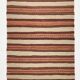 Vintage Kilim Strié Crème & Terracotta, Petit Tapis Boho 104x64 cm