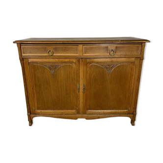 Vintage Parisian wooden sideboard