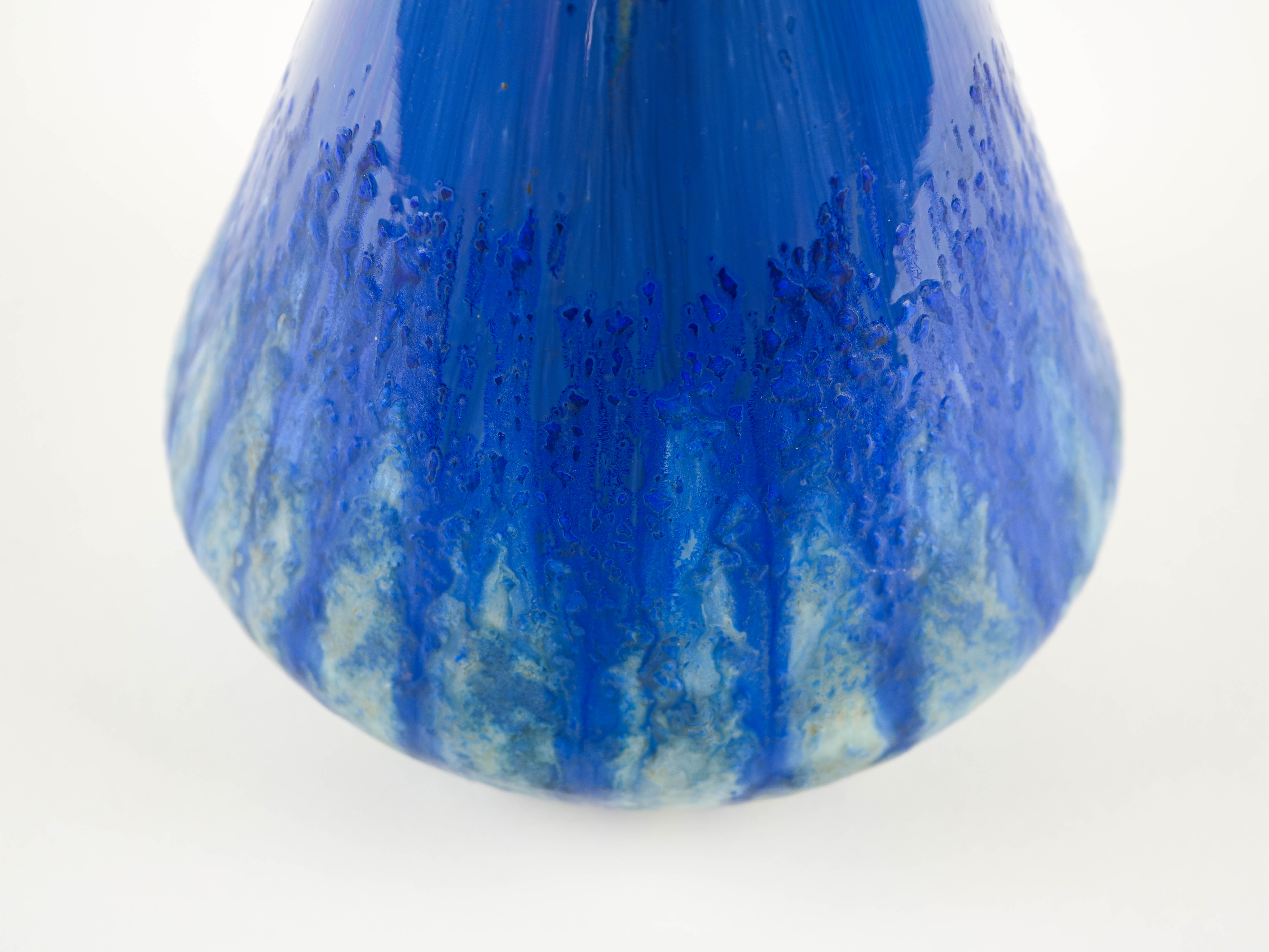 Blue ceramic vase, Danish design, 1960s, made in Denmark