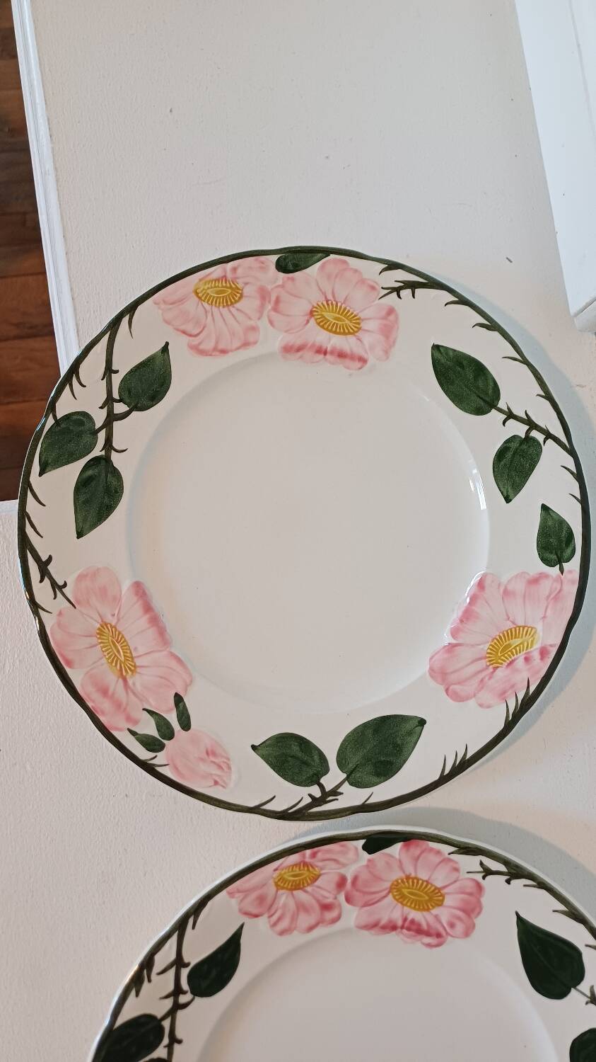 Set of 6 Wild Rose dinner plates Villeroy and Boch