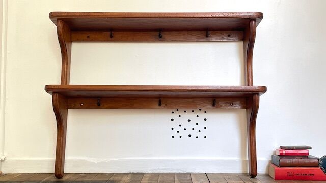VINTAGE Solid Oak SHELF