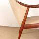 2 Scandinavian armchairs in teak and fabric, new Tyrol model, Gerhard Berg.
