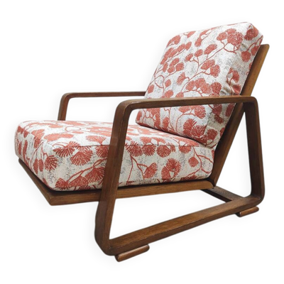 Fauteuil courbé réglable en bois courbé du milieu du siècle