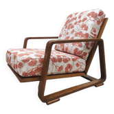 Midcentury adjustable bentwood curved armchair