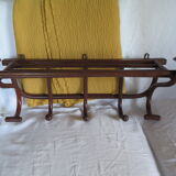 Wall coat rack/cloakroom in arched wood