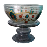 Old empty pocket biot glass cup