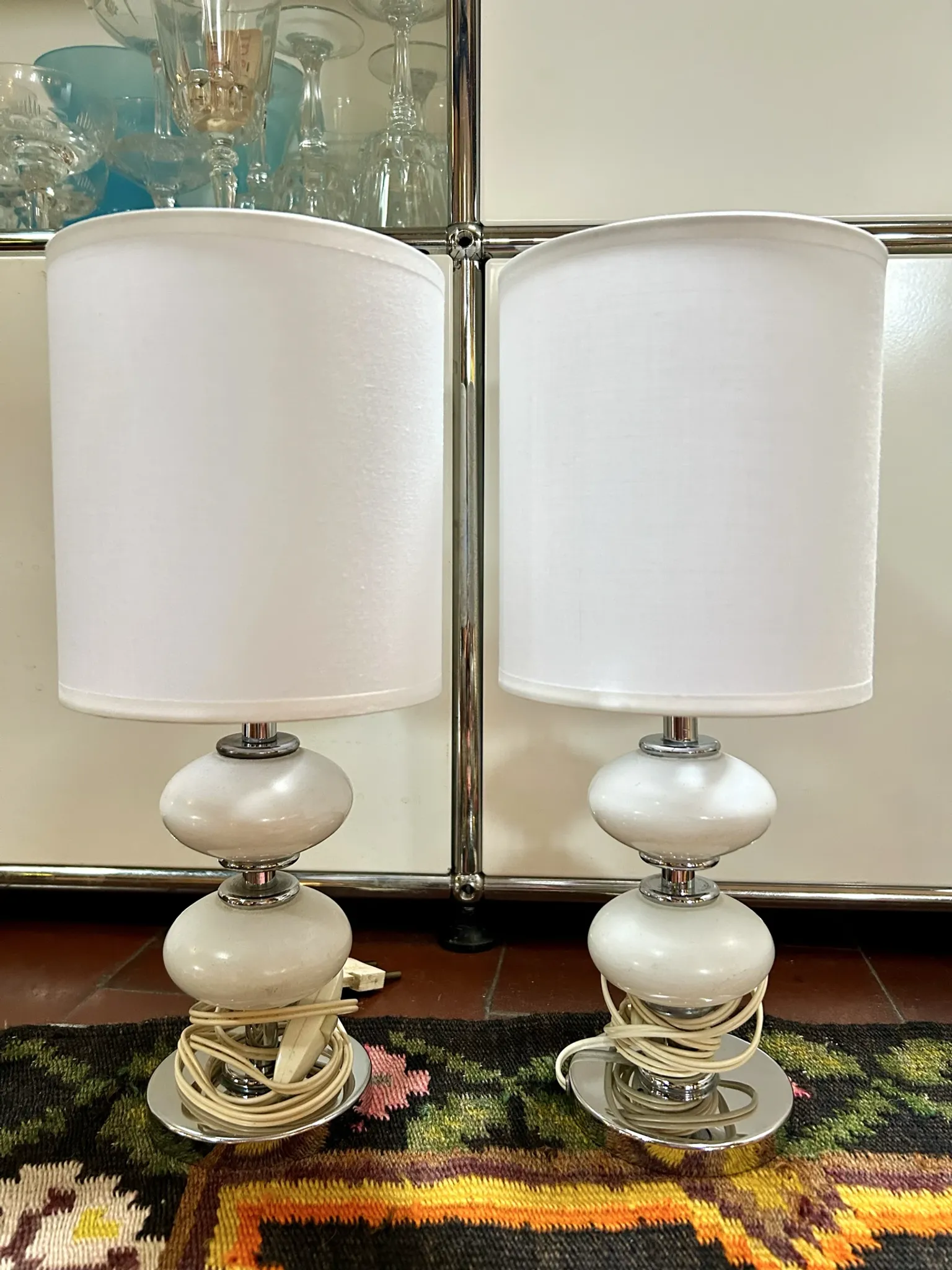 Pair of 70's lamps