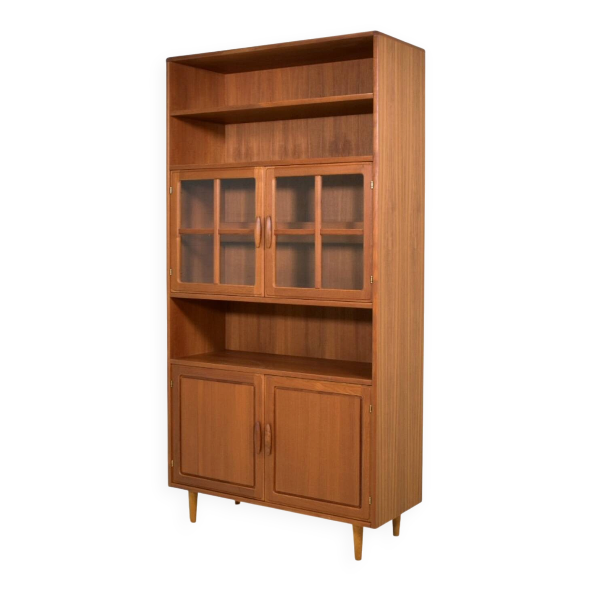 Highboard by Dyrlund 1970s skandinavian Teak showcase Danish