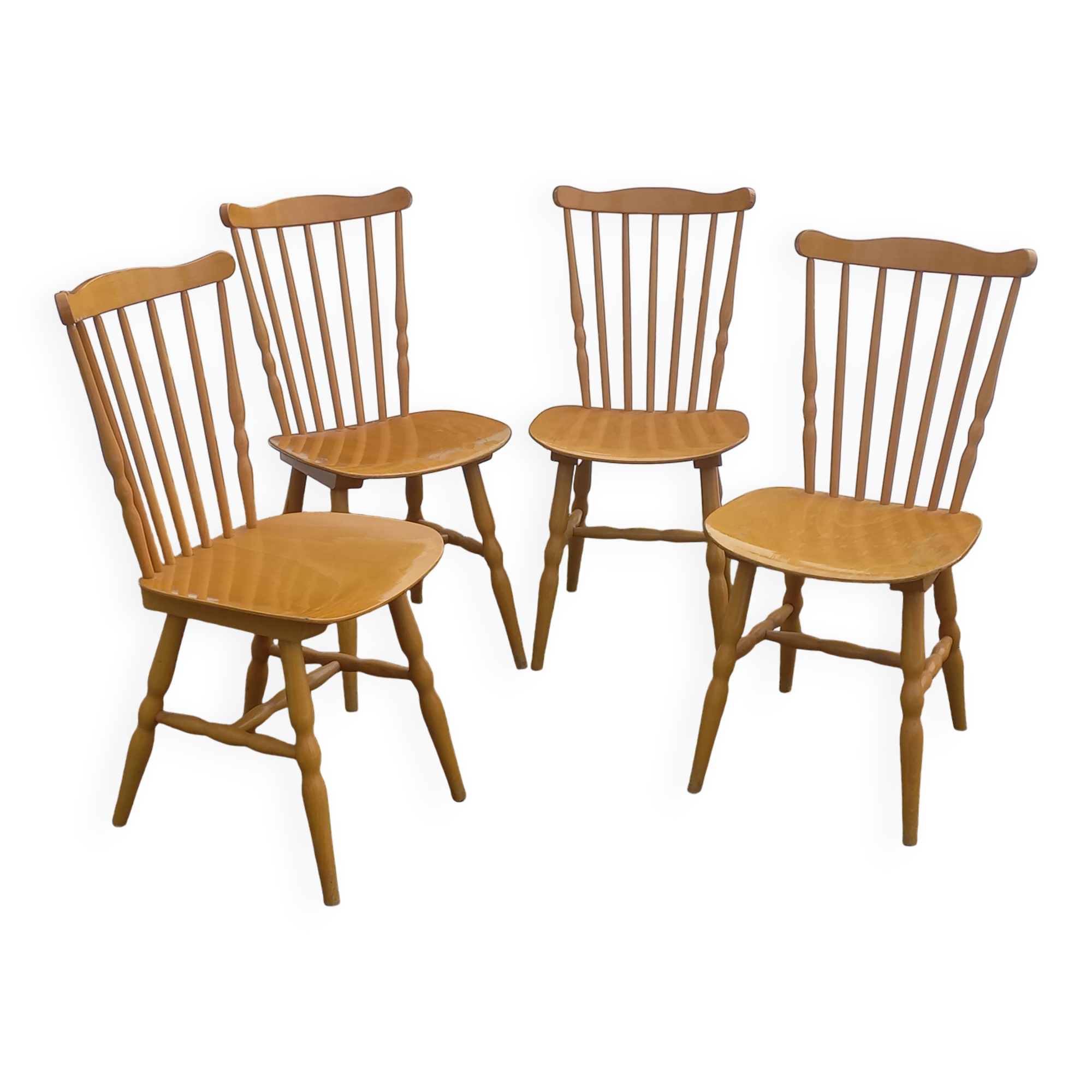 4 Baumann-branded bistro chairs