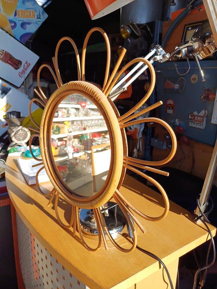 Vintage wicker mirror 1950/60