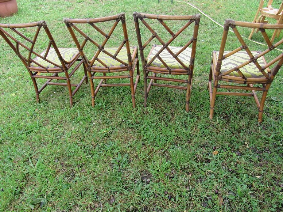 4 rattan chairs