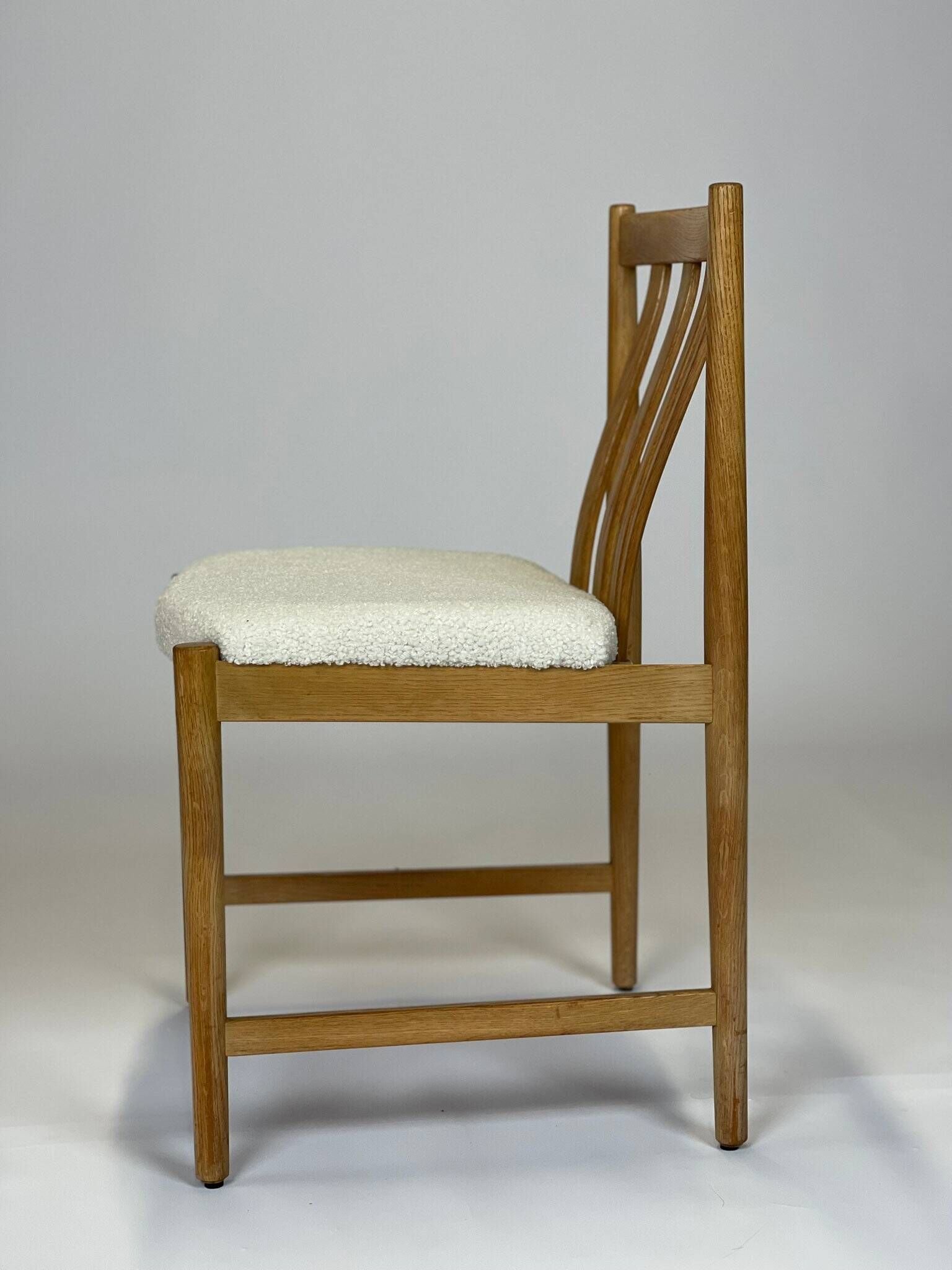 Lot de 6 chaises scandinave en chêne