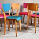 Set 6 vintage bistro chairs from the 50s