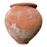 Ancient terracotta pottery jar