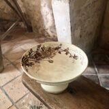 Earthenware compote by Jules Vieillard, Bordeaux