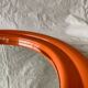 Vintage round orange plastic mirror Cattaneo - Space Age Design