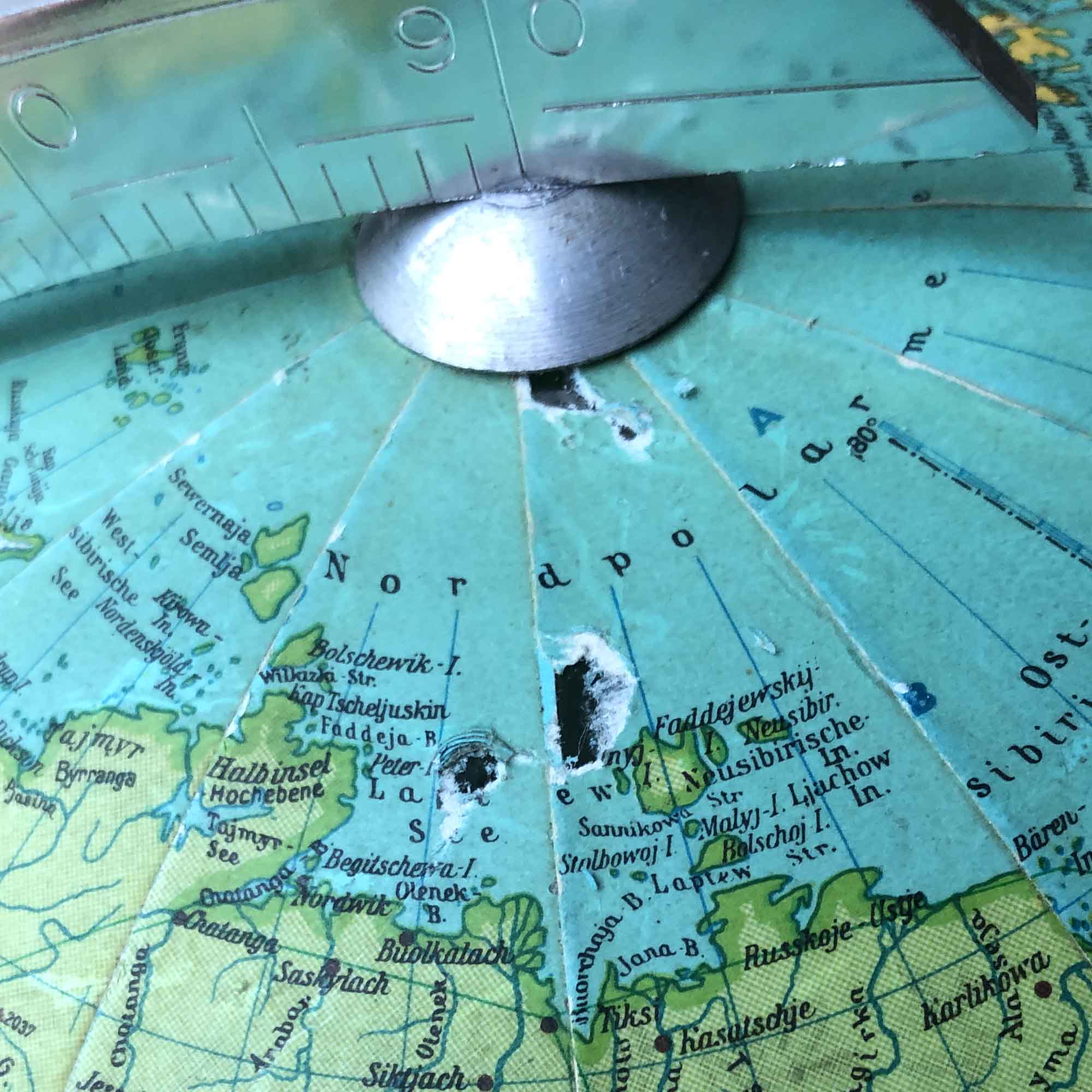 Globe en verre vintage de JRO-Verlag
