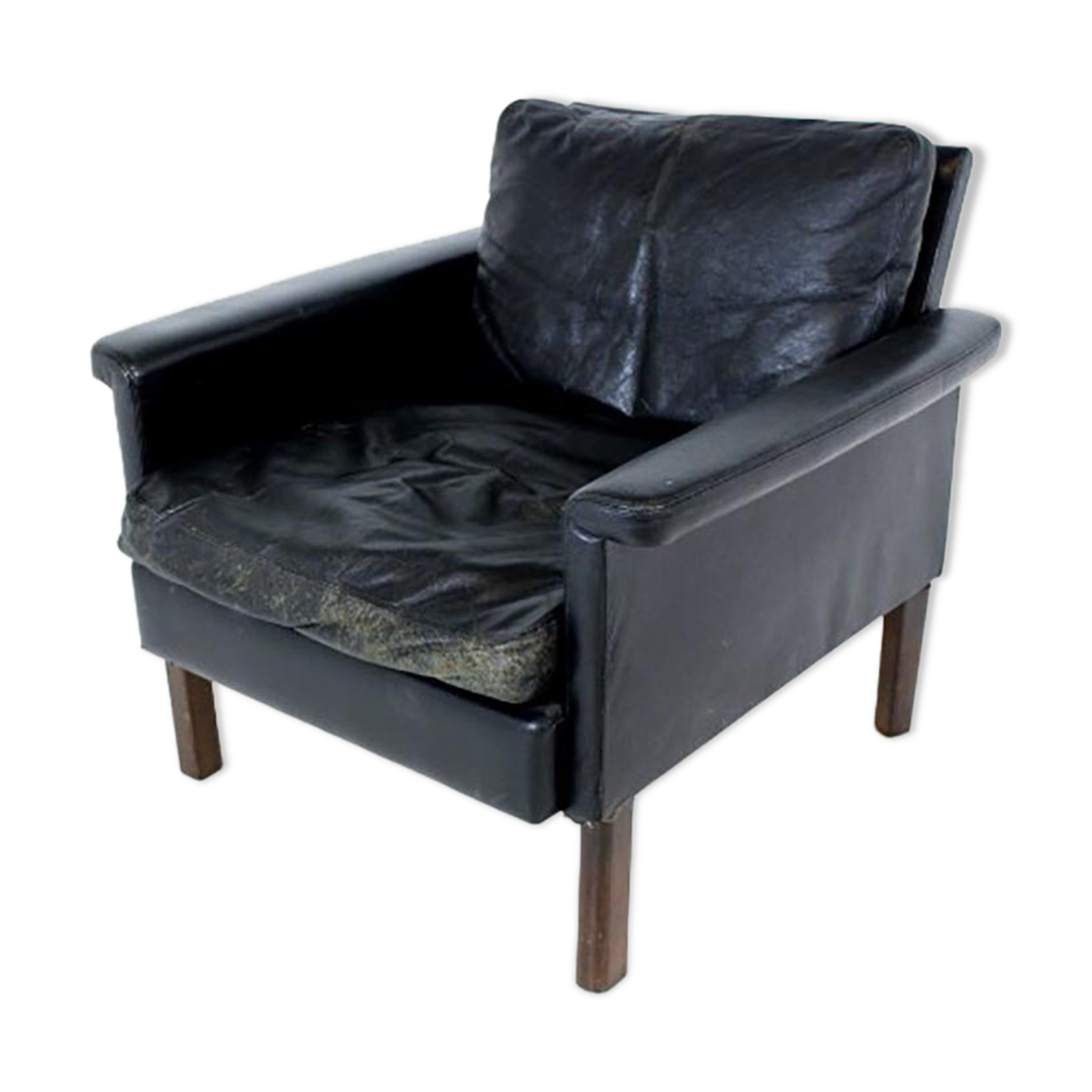 Leather armchair, Mio, Sweden, 1960