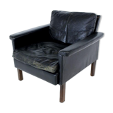 Leather armchair, Mio, Sweden, 1960