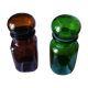 Lot 2 bottles vintage green orange chicory