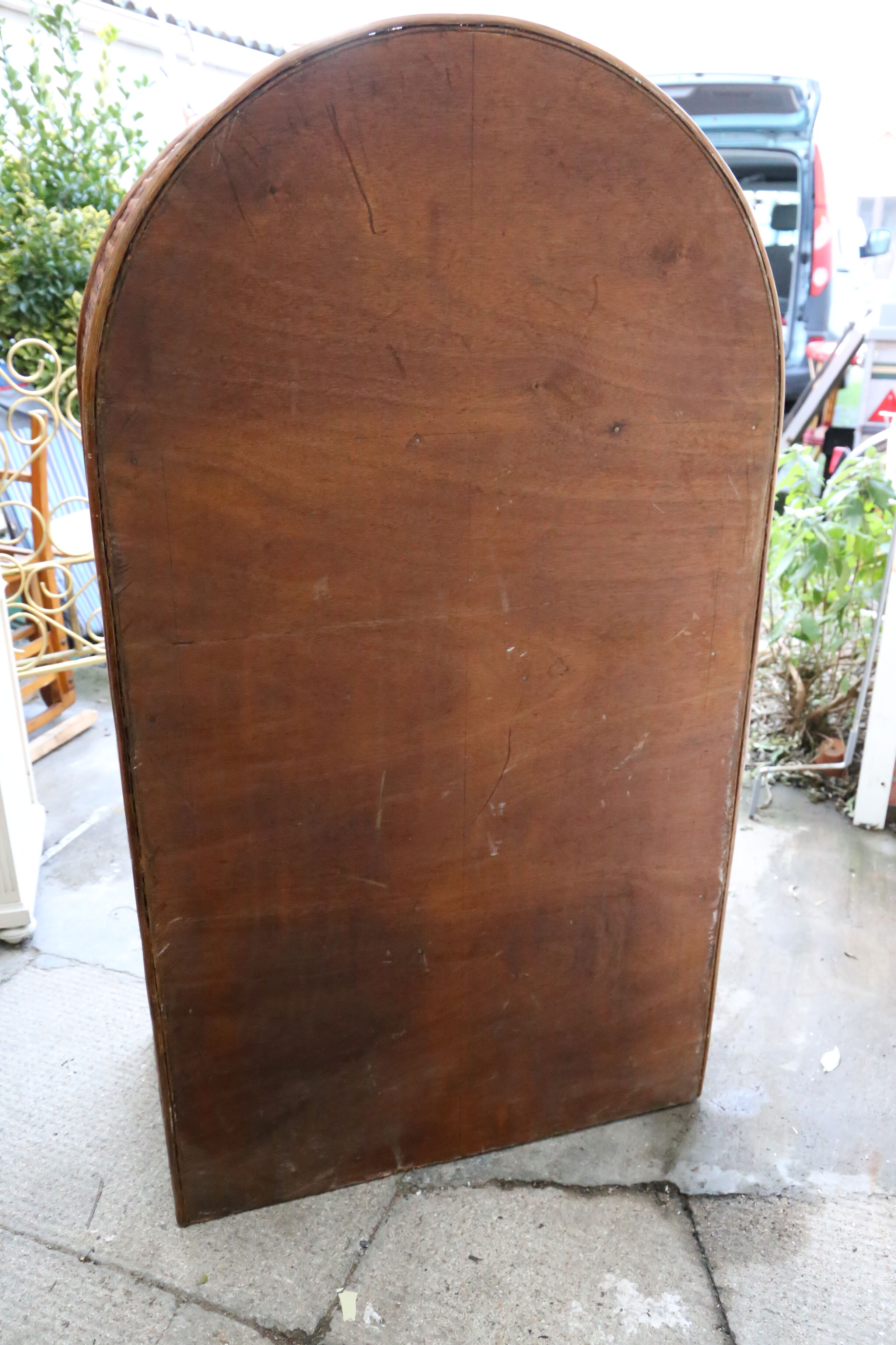 Rattan cabinet, fluted