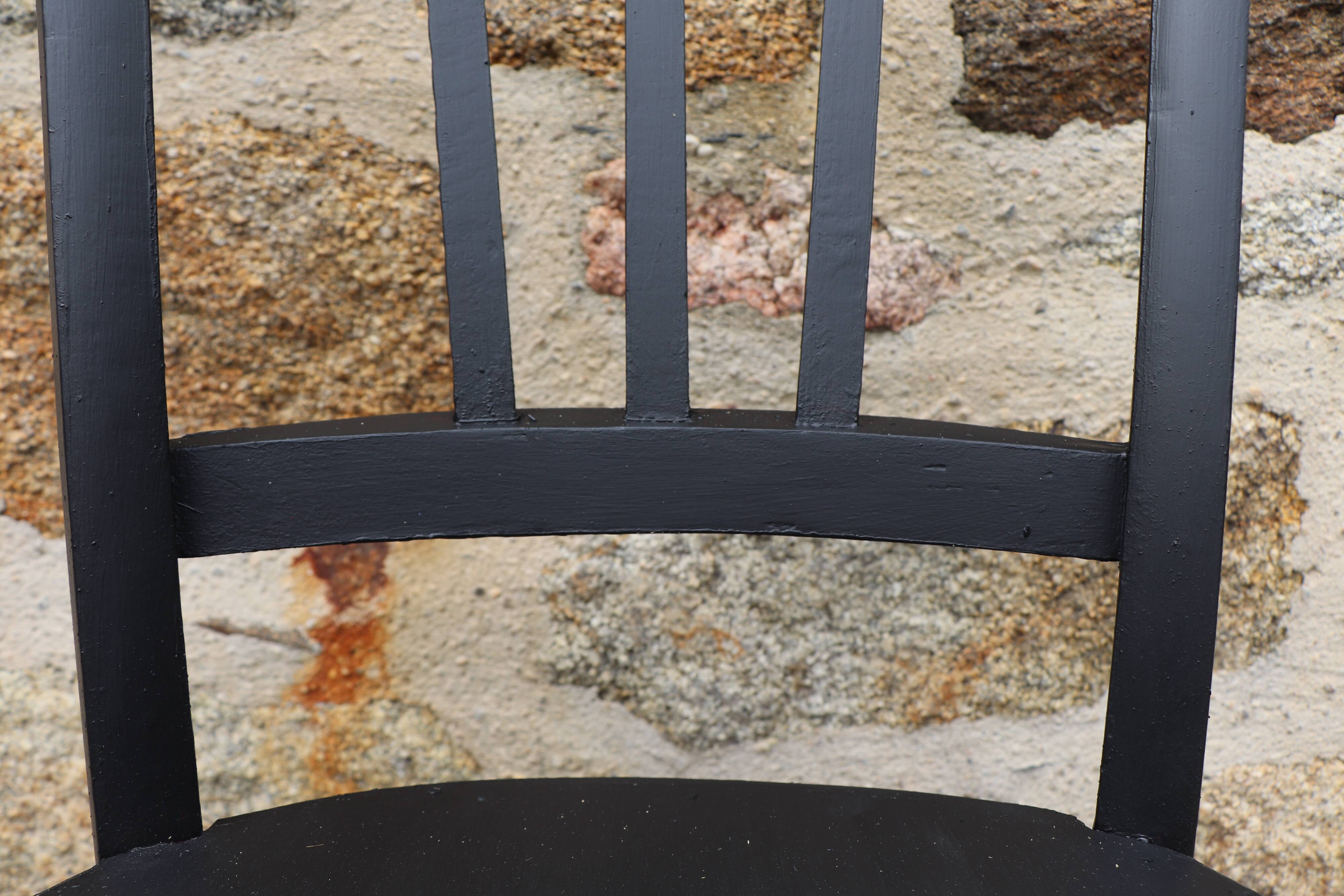 Vintage black bistro chair