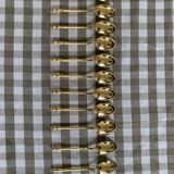 12 silver vermeil neck brace mocha spoons