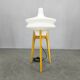 Mid Century Sculptural Floor Lamp with Glass Shade, 1970s