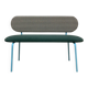 Vichy fabric bench / Aquaclean green