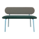 Vichy fabric bench / Aquaclean green