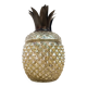 Bonbonnière vintage ananas en verre églomisé