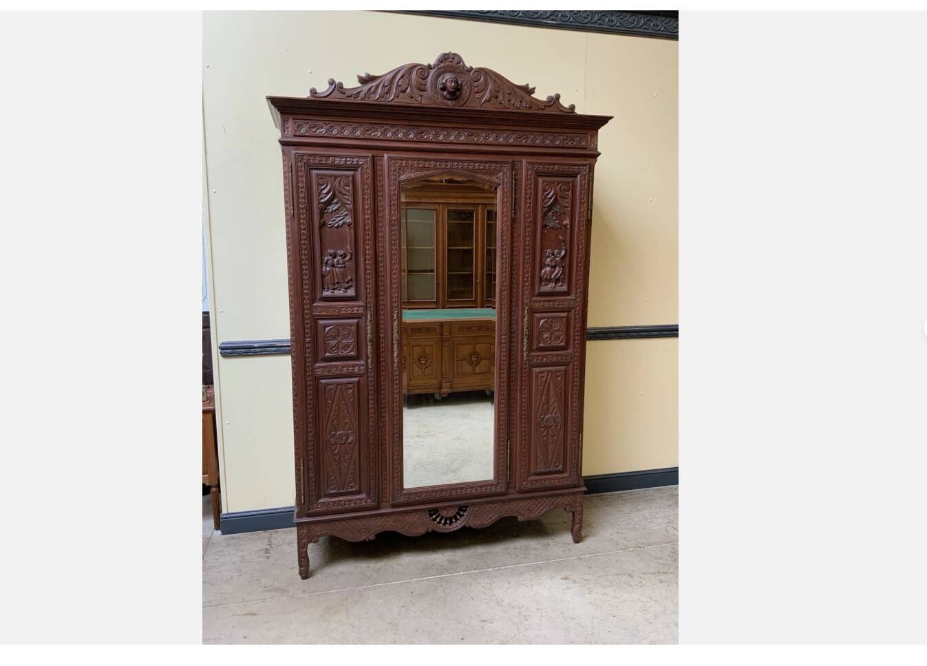 Antique wardrobe, coat cupboard