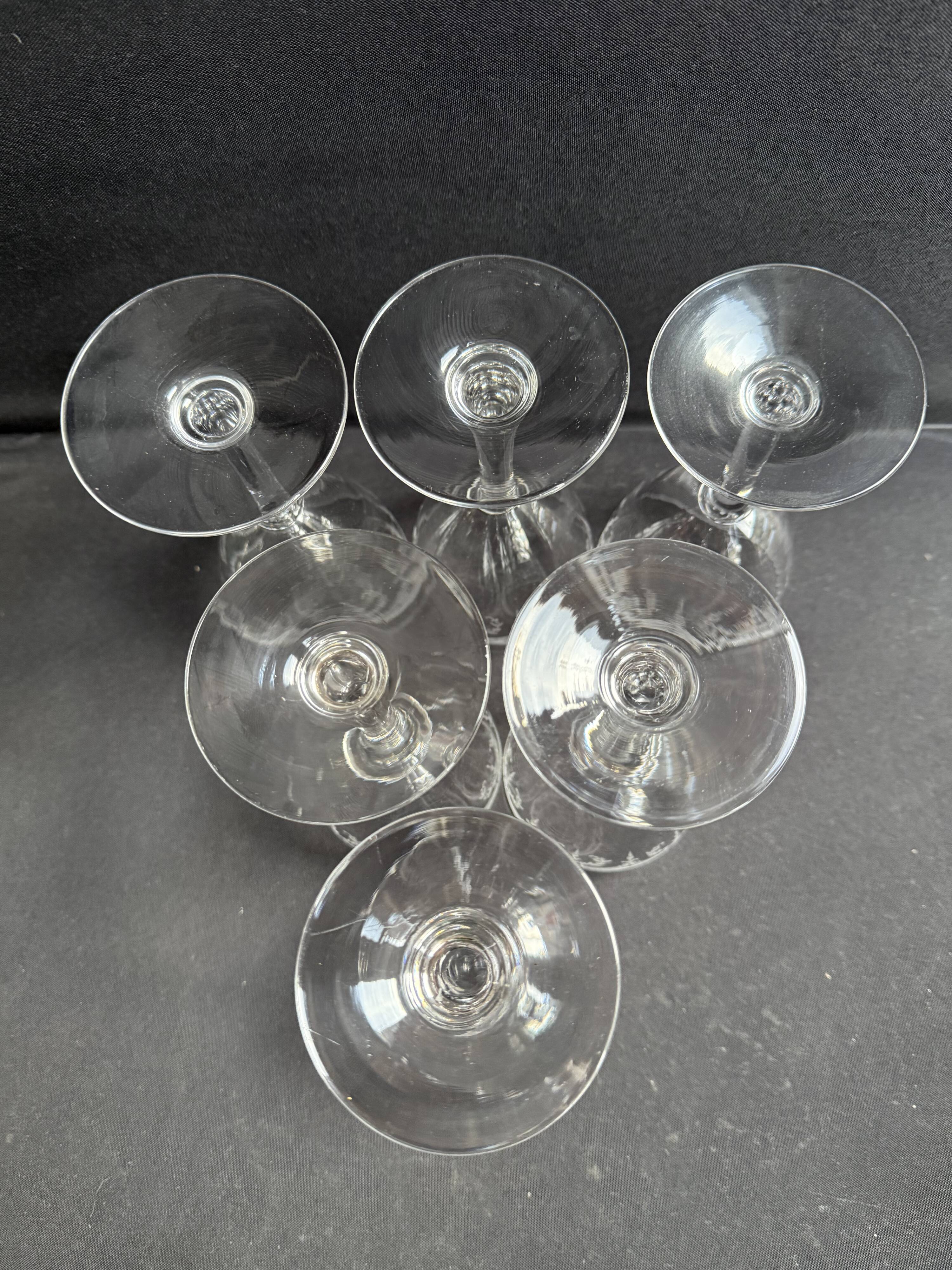 6 Saint Louis Manon water glasses