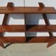 Massive teak pyramidal shelf