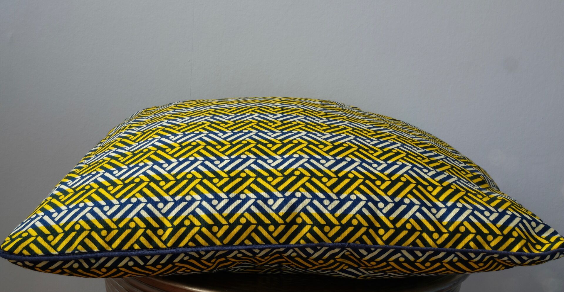 African wax fabric cushion