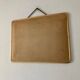 Miroir barbier 40x30cm doré beige vintage 1960