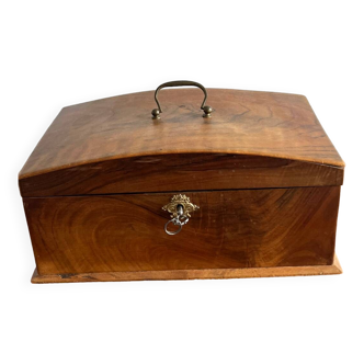 Padded walnut box