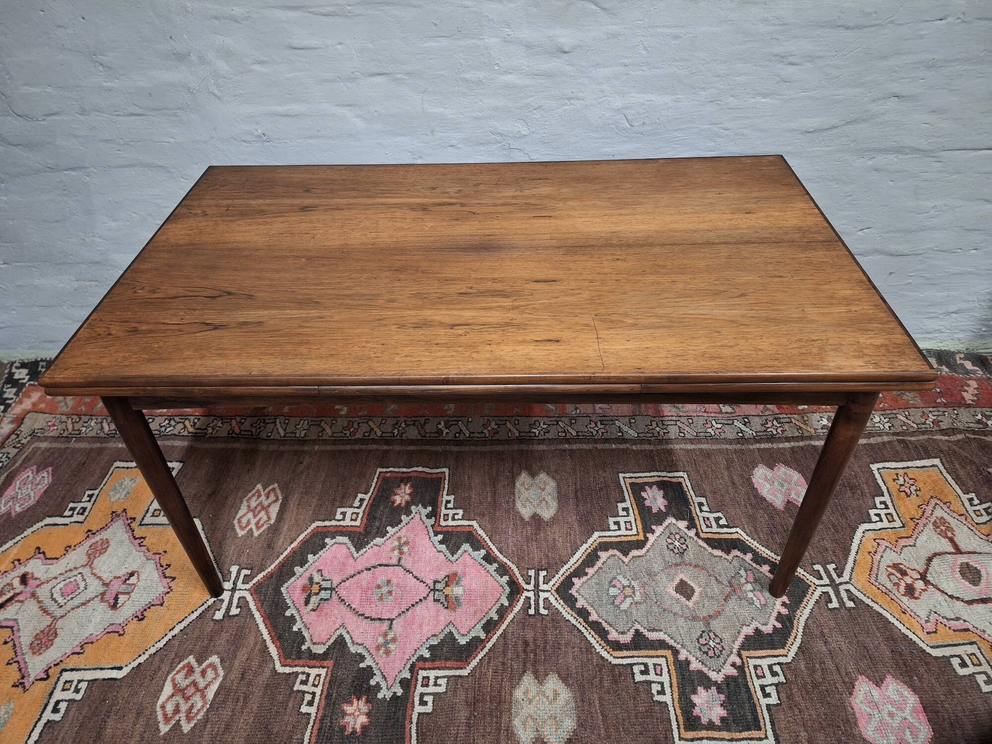 Vemb Mobelfabrik large 10-seater rosewood dining table, Denmark 1960s