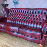Canapé Chesterfield rouge